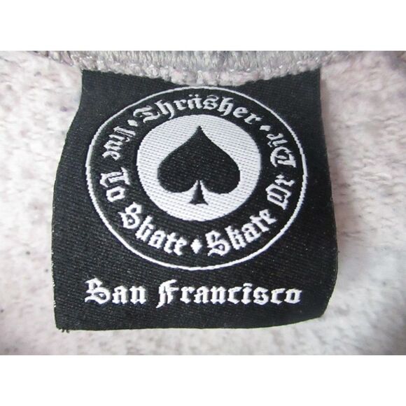 VINTAGE Thrasher Hoodie Mens Small Sweater Skateboard Magazine Sweater Y2K *READ - Picture 5 of 11
